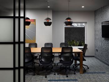 Business center with conference room